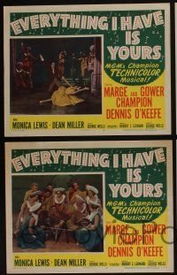 4k574 EVERYTHING I HAVE IS YOURS 6 LCs '52 great images of Marge & Gower Champion dancing!