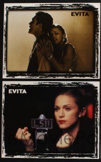 4k575 EVITA 6 LCs '96 glamorous Madonna as Eva Peron, Antonio Banderas, Alan Parker