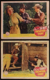 4k820 FRONTIER FURY 3 LCs '43 Charles Starrett, Jimmie Davis & Arkansas Hunnicutt!