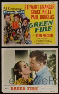 4k238 GREEN FIRE 8 LCs '54 beautiful Grace Kelly, Stewart Granger, Paul Douglas!