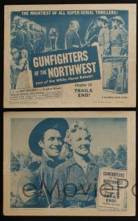 4k703 GUNFIGHTERS OF THE NORTHWEST 4 chapter 15 LCs '54 Jock Mahoney, Canadian Mounties, Trail Ends