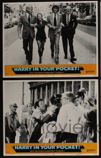 4k245 HARRY IN YOUR POCKET 8 LCs '73 James Coburn, Trish Van Devere, Michael Sarrazin, Pidgeon