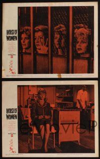 4k714 HOUSE OF WOMEN 4 LCs '62 Walter Doniger, women's prison, Shirley Knight & female convicts!