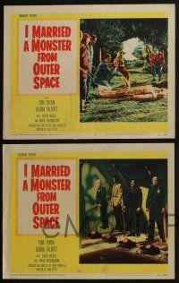 4k715 I MARRIED A MONSTER FROM OUTER SPACE 4 LCs '58 Gloria Talbott, Tom Tryon, sci-fi horror!!