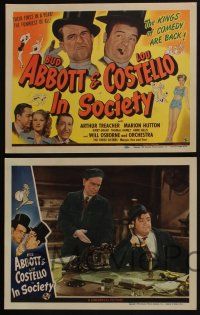 4k268 IN SOCIETY 8 LCs '44 Bud Abbott & Lou Costello are back again after a year's absence!