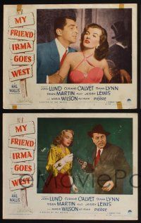 4k745 MY FRIEND IRMA GOES WEST 4 LCs '50 Dean Martin & Jerry Lewis with sexy Marie Wilson!