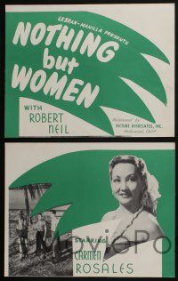 4k356 NOTHING BUT WOMEN 8 LCs '50 Eddie the Brooklyn sailor in Heaven in the South Pacific!