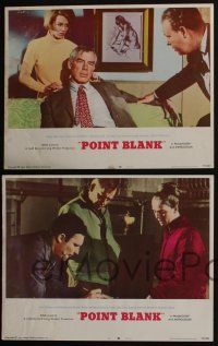 4k381 POINT BLANK 8 LCs '67 cool images of Lee Marvin, Angie Dickinson, John Boorman film noir!