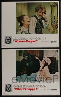 4k500 WHERE'S POPPA 8 LCs '70 Carl Reiner directed comedy, George Segal & Ruth Gordon!