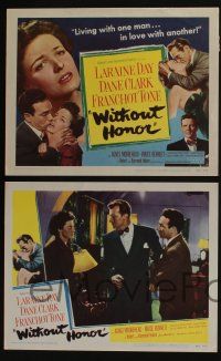 4k506 WITHOUT HONOR 8 LCs '49 pretty Laraine Day & Dane Clark are branded, Tone, Moorehead!