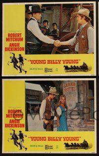 4k514 YOUNG BILLY YOUNG 8 LCs '69 cowboys Robert Mitchum & Robert Walker in western action!
