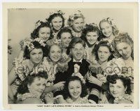 4m084 ANDY HARDY GETS SPRING FEVER 8x10.25 still '39 Mickey Rooney surrounded by 13 sexy girls!