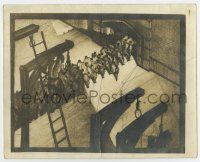 4m102 ANTON GROT deluxe 8x10 still '20s cool art sketch of condemned men in line under the gallows!