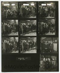 4m156 BIRDS 8.25x10 contact sheet '63 candid images with Alfred Hitchcock & Tippi Hedren by bus!