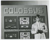 4m224 COLOSSUS: THE FORBIN PROJECT 7.5x9.5 still '70 cool image of Eric Braeden by title computer!