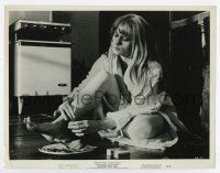 4m248 CUL-DE-SAC 7.75x10 still '67 Roman Polanski, c/u of Francoise Dorleac on kitchen floor!