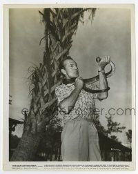 4m285 DISTANT DRUMS 8x10 still '51 Gary Cooper in the Florida Everglades with snake on his neck!