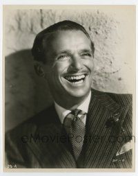 4m304 DOUGLAS FAIRBANKS JR 8x10 still '40s laughing head & shoulders portrait in tie & jacket!