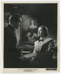 4m311 DRAGONWYCK 8.25x10 still '46 close up of beautiful Gene Tierney & Vincent Price by painting!