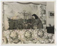 4m409 HEDY LAMARR 8x10 still '40s arranging a hanging plant at home by Clarence Sinclair Bull!