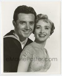 4m414 HIT THE DECK deluxe 8.25x10 still '55 great smiling portrait of Jane Powell & Vic Damone!