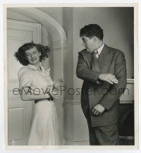 4m446 IN THIS OUR LIFE 8.25x8.75 still '42 Dennis Morgan slapping Bette Davis by Welbourne!