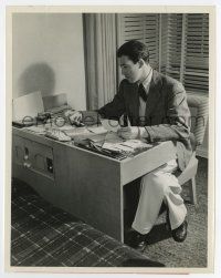 4m461 JAMES STEWART 8x10.25 still '40 looking at his fan mail after making The Mortal Storm!