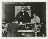 4m495 JUAREZ candid 8.25x10 still '39 composer Korngold watches movie as he coordinates the score!