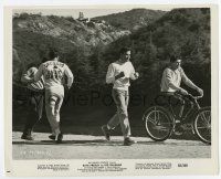 4m502 KID GALAHAD 8.25x10.25 still '62 Charles Bronson on bicycle training boxer Elvis Presley!