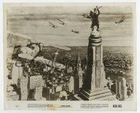 4m507 KING KONG 8x10 still R56 classic image of giant ape on Empire State Building fighting planes