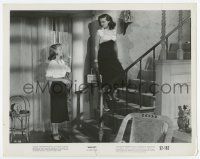 4m563 MACAO 8x10.25 still '52 Gloria Grahame stares at sexy Jane Russell on stairs!