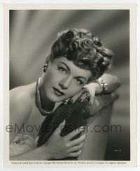 4m581 MARIA MONTEZ 8.25x10 still '43 great sexy close portrait leaning on chair by Ray Jones!