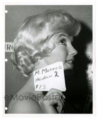 4m587 MARILYN MONROE hair test 8x10 still '60 unretouched w/ 2nd hair style from Let's Make Love!
