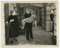 4m627 MONSTER & THE APE ch 9 8.25x10 still '45 man & woman stare at guy holding unconscious girl!