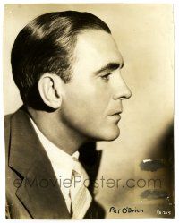 4m673 PAT O'BRIEN 7x9 still '37 great head & shoulders profile portrait appearing in Slim!