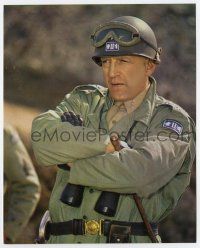 4m038 PATTON color 7.75x9.75 still '70 c/u of George C. Scott as legendary World War II general!