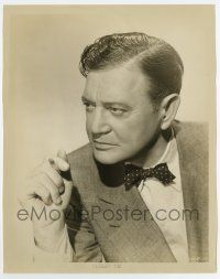 4m713 RICHARD DIX 8x10 still '40s close portrait in suit & bow tie holding stub of cigarette!