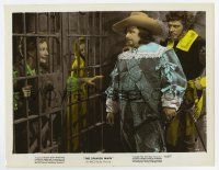 4m046 SPANISH MAIN color 8x10 still '45 Slezak stares at Maureen O'Hara & Binnie Barnes behind bars!