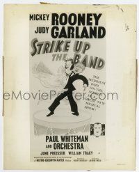 4m794 STRIKE UP THE BAND 8.25x10.25 still '40 Hirschfeld art of Rooney, Garland & Whiteman on 3sh!