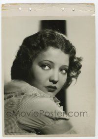 4m810 SYLVIA SIDNEY 8x11 key book still '30s close up looking over her shoulder with those eyes!