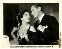 4m843 TROUBLE IN PARADISE 8x10.25 still '32 romantic close up of Herbert Marshall & Kay Francis!