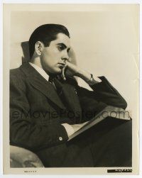 4m848 TYRONE POWER 8x10.25 still '37 Hollywood's most popular bachelor whose career has taken off!