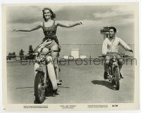 4m868 VIVA LAS VEGAS 8x10.25 still '64 great image of Elvis Presley & sexy Ann-Margret on mopeds!