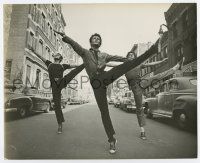 4m874 WEST SIDE STORY 8.25x10 still '61 classic image of George Chakiris & Sharks dancing in street