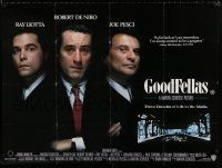 4p130 GOODFELLAS British quad '90 Robert De Niro, Joe Pesci, Ray Liotta, Martin Scorsese classic!