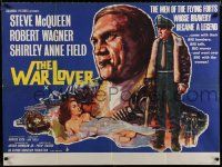 4p146 WAR LOVER British quad '62 Steve McQueen, Robert Wagner, Shirley Anne Field, dramatic art!