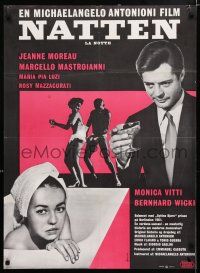 4p789 LA NOTTE Danish '61 Antonioni, Marcello Mastroianni & sexy Monica Vitti!
