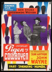 4p792 LADY TAKES A CHANCE Danish R60s Jean Arthur moves west and falls in love with John Wayne!