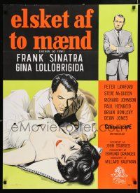 4p802 NEVER SO FEW Danish '62 different Toft art of Frank Sinatra & Gina Lollobrigida!