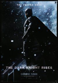 4p116 DARK KNIGHT RISES teaser English 1sh '12 Christian Bale as Batman, the legend ends!